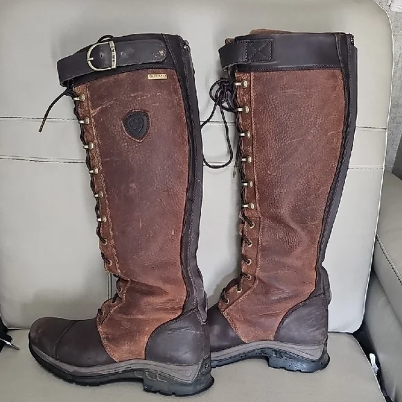 Ariat Brown Leather Boots with Insulation - Picture 2 of 6